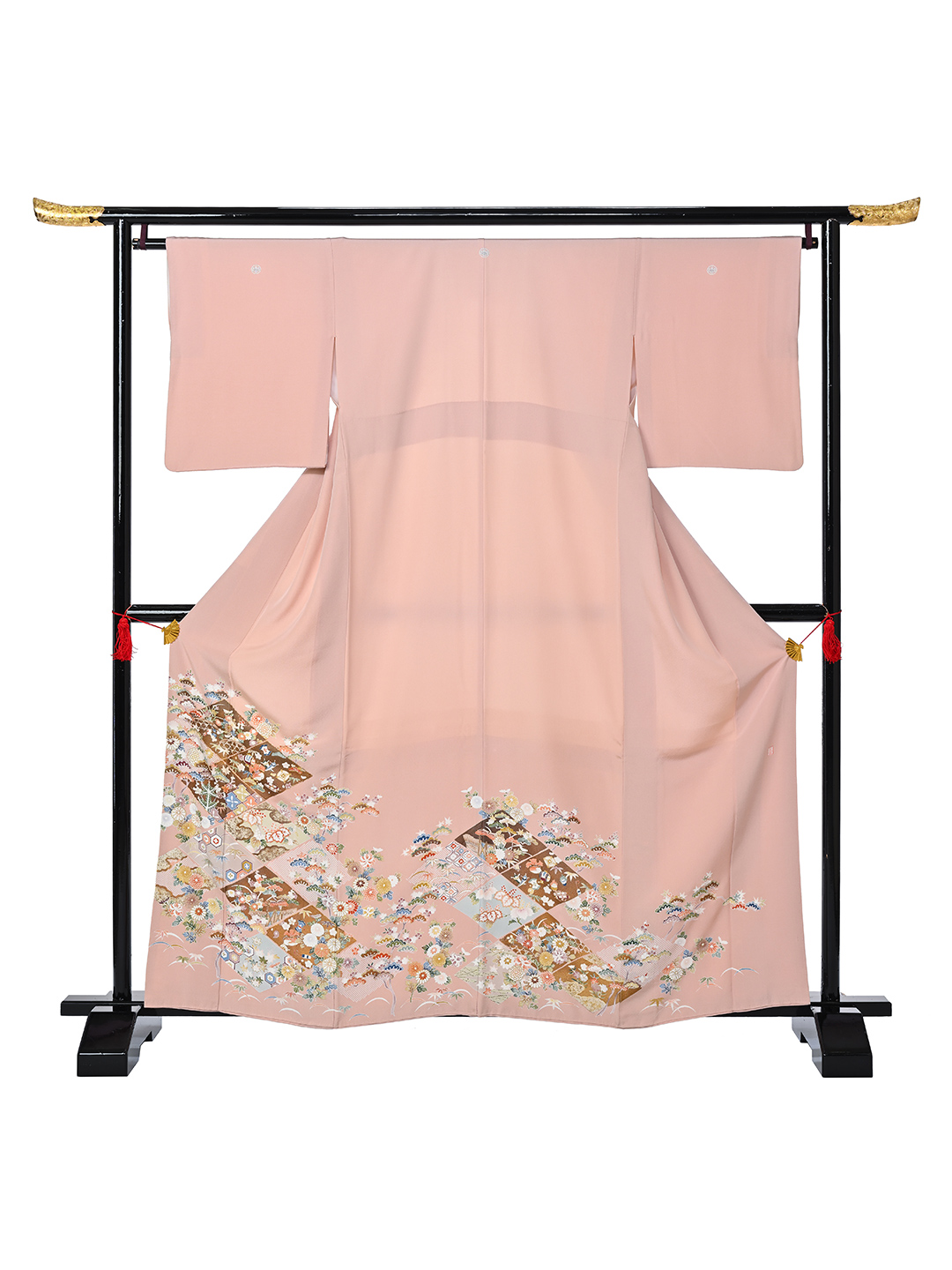 【M】 ピンク金彩四季花