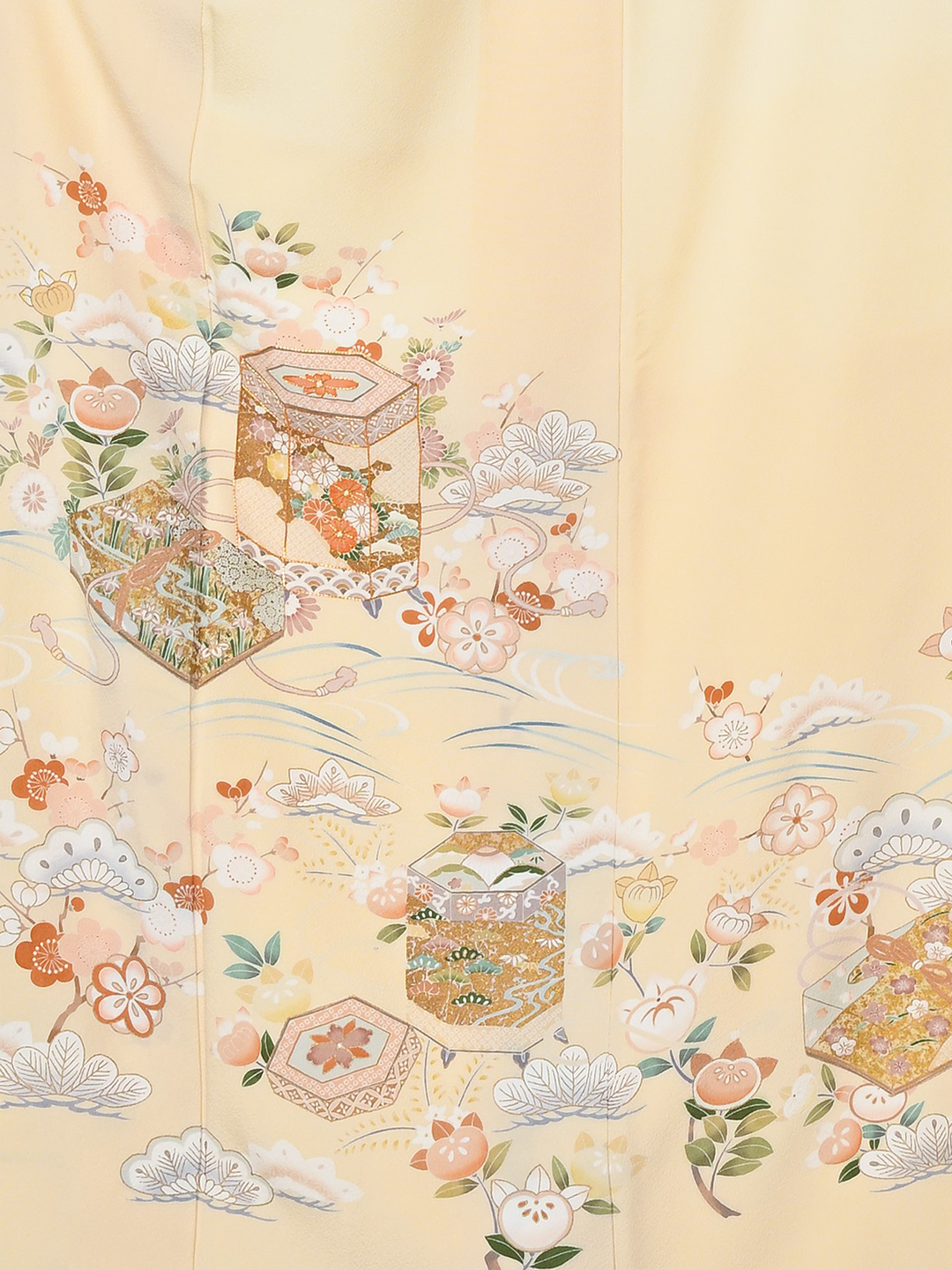 【MT 】 クリーム貝桶に四季花